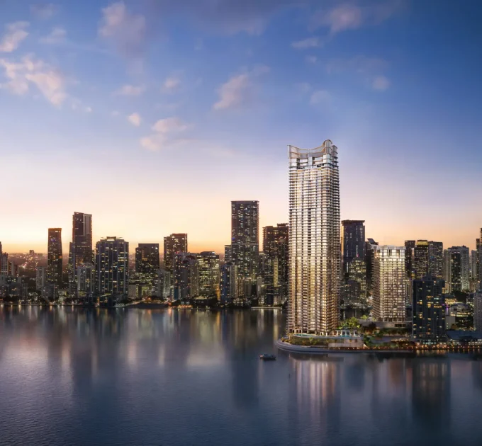 The-Residences-at-Mandarin-Ortiental-Brickell-Miami-exterior-evening.webp